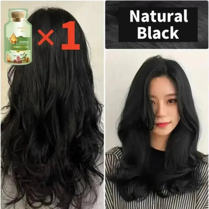 Natural Herbal Hair Color Shampoo – 5-Minute Transformation