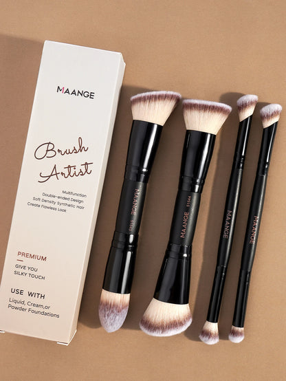 Essential 4-Piece Brush Set – Perfect, Blend, Glow