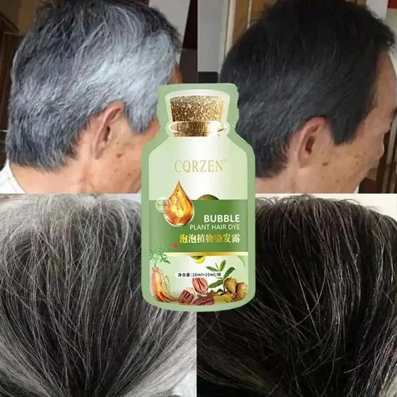 Natural Herbal Hair Color Shampoo – 5-Minute Transformation