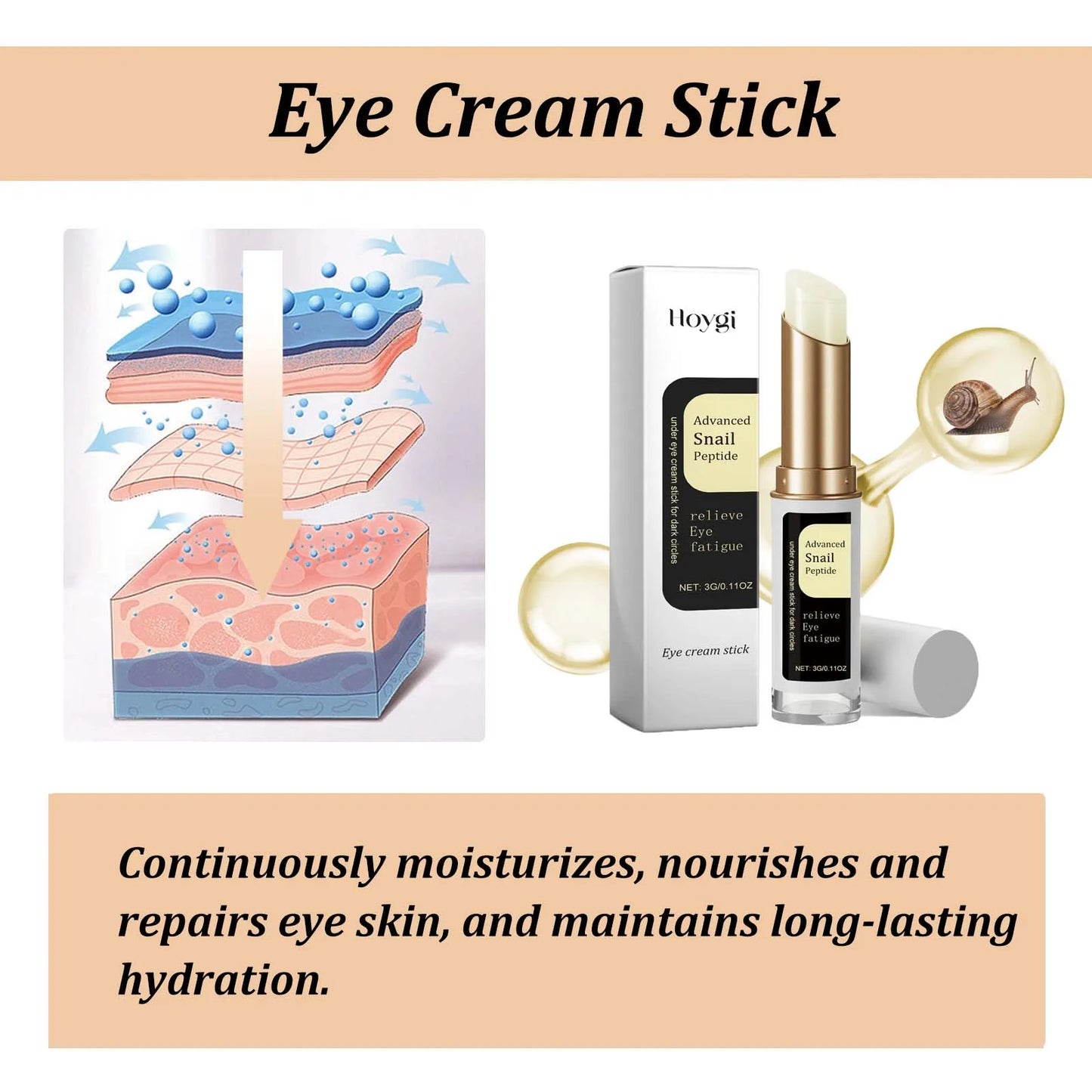 Snail Collagen Eye Stick – Bright, Smooth & Firm Eyes