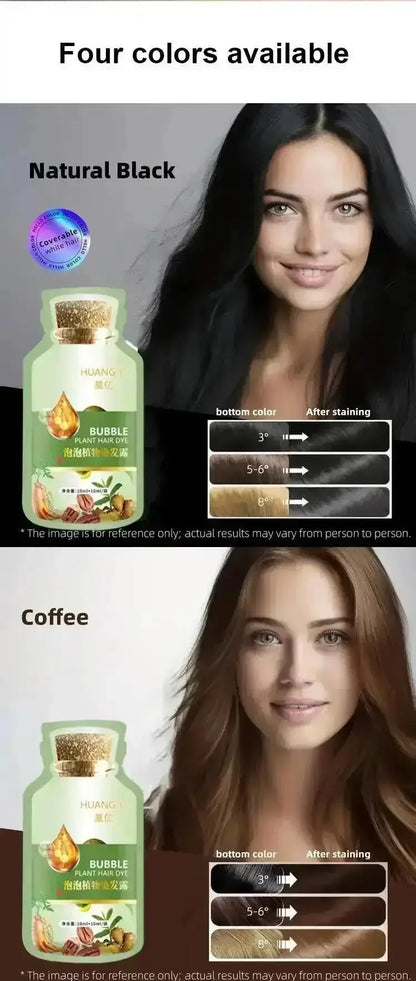 Natural Herbal Hair Color Shampoo – 5-Minute Transformation