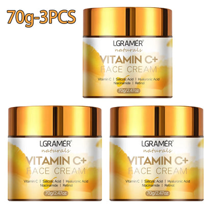 Radiance Renewal Face Cream – Vitamin C, Retinol & Hyaluronic Acid for Brightening & Firming