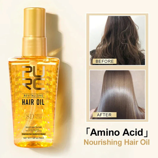Amino Acid Revitalizing Hair Oil – Triple Oil Repair &amp; 72h Frizz Control