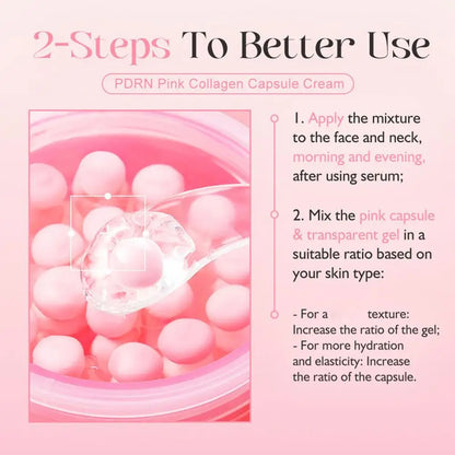 Pink Collagen Capsule Cream – Plumping, Hydrating & Radiance Boost with 5% Niacinamide