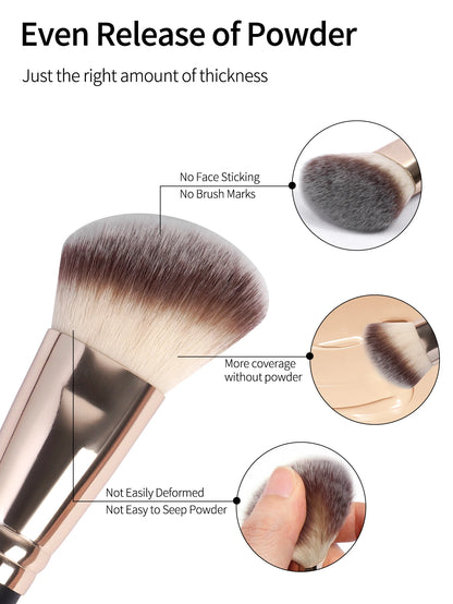 Essential 4-Piece Brush Set – Perfect, Blend, Glow