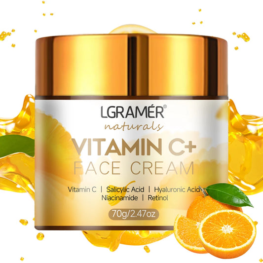 Radiance Renewal Face Cream – Vitamin C, Retinol & Hyaluronic Acid for Brightening & Firming