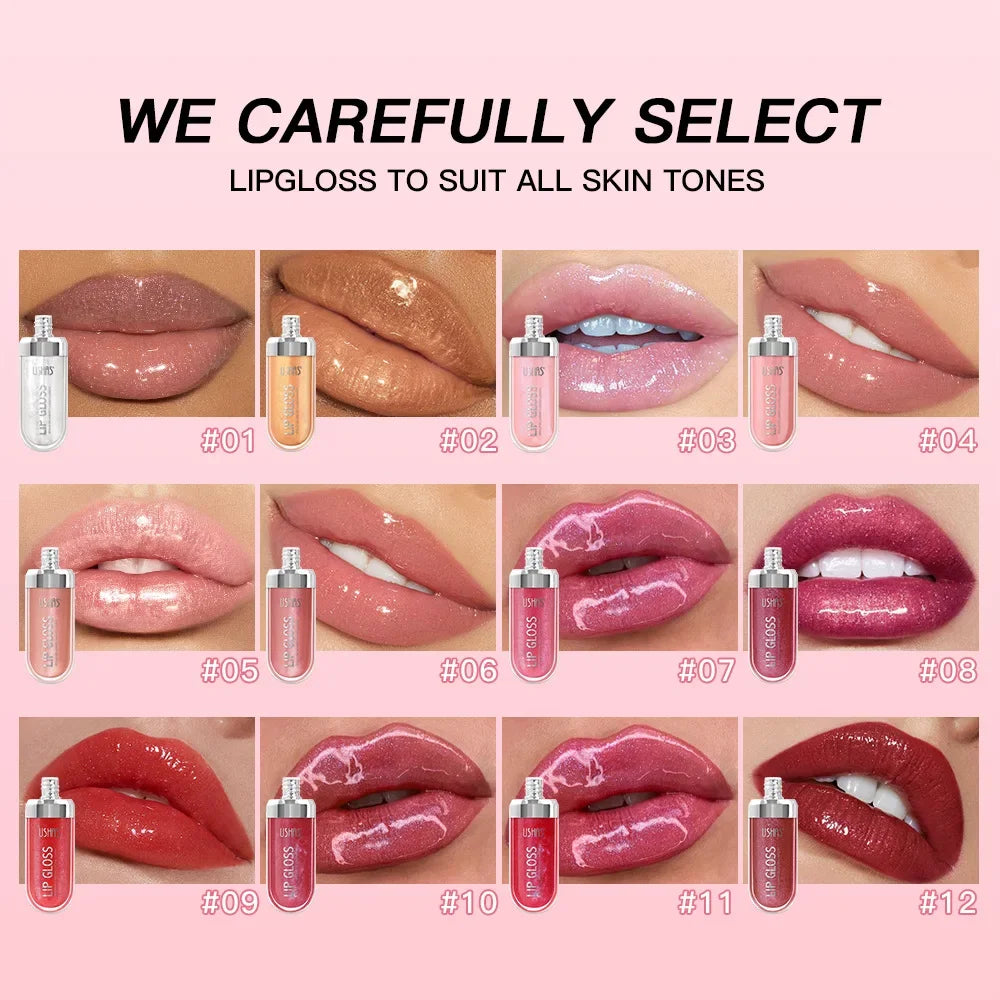 Mirror Shine Liquid Lip Gloss – 12 Radiant Shades