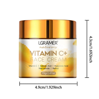 Radiance Renewal Face Cream – Vitamin C, Retinol & Hyaluronic Acid for Brightening & Firming