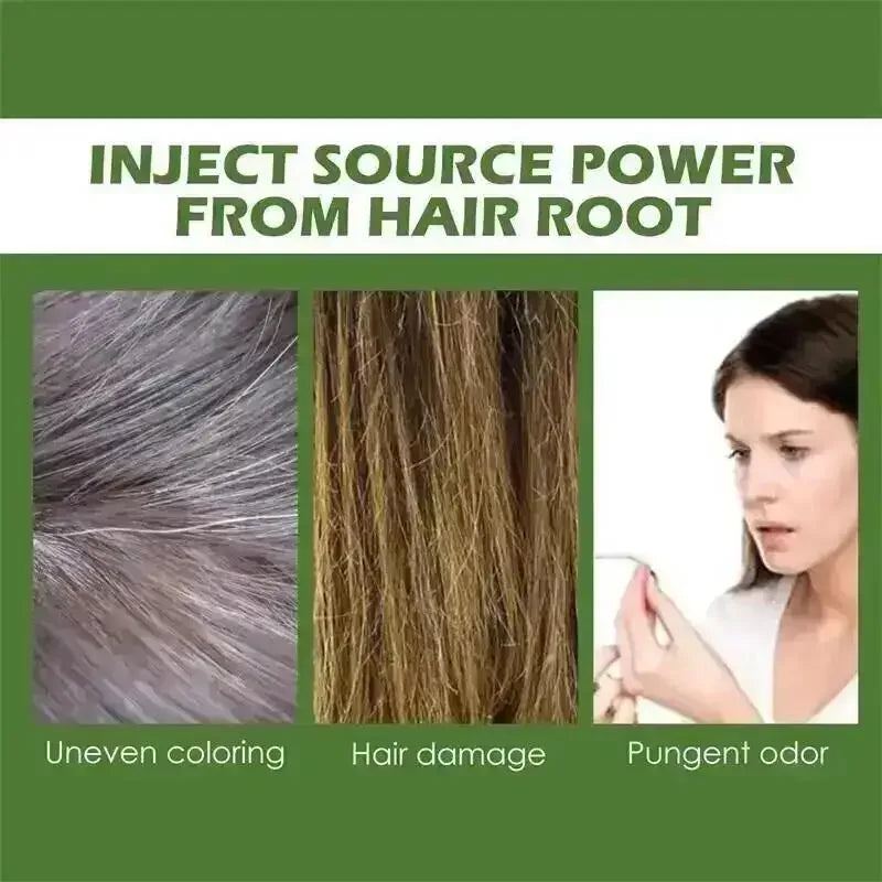 Natural Herbal Hair Color Shampoo – 5-Minute Transformation