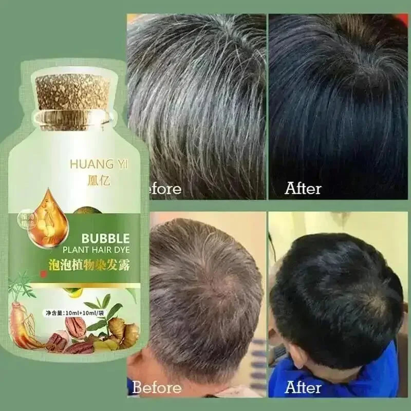 Natural Herbal Hair Color Shampoo – 5-Minute Transformation