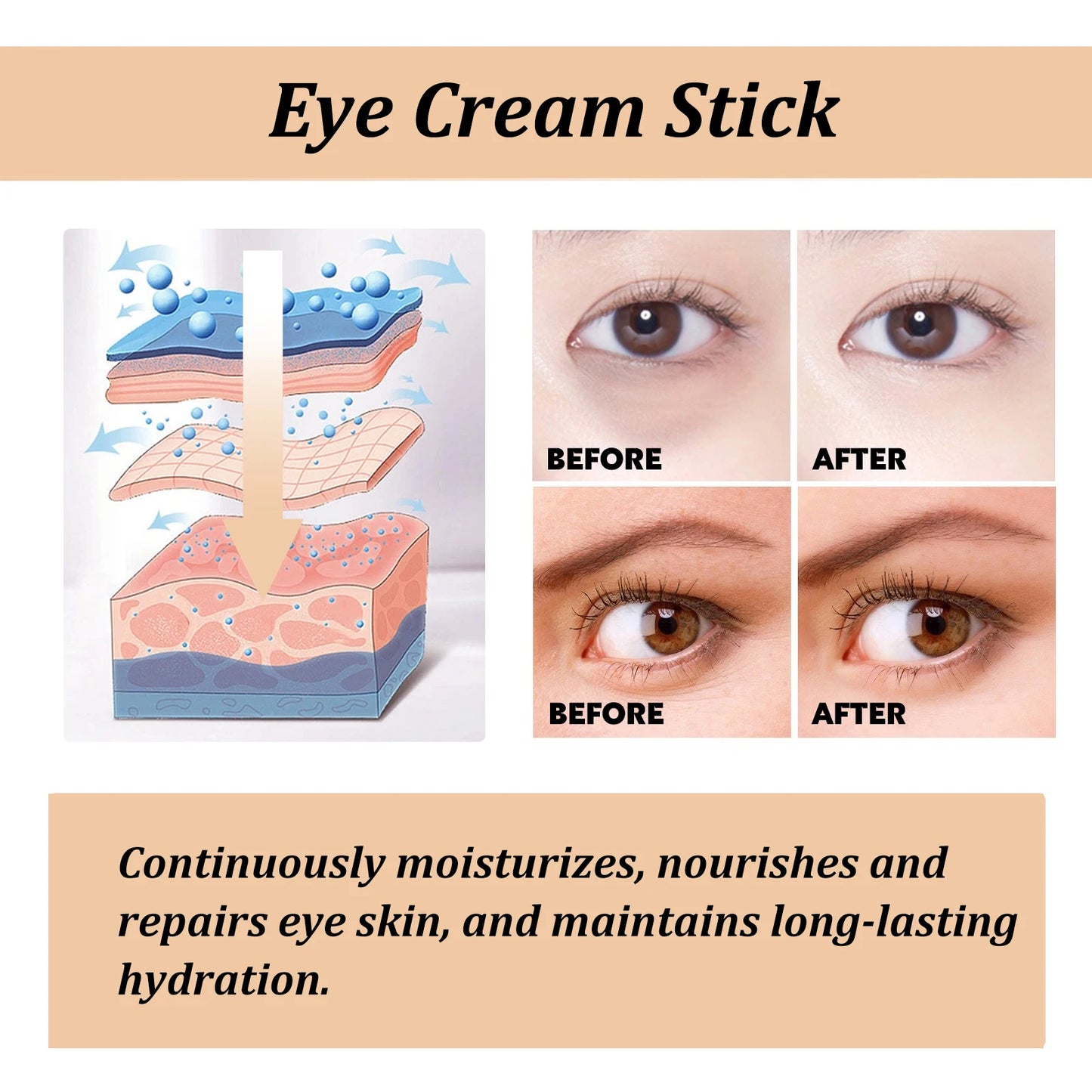 Snail Collagen Eye Stick – Bright, Smooth & Firm Eyes