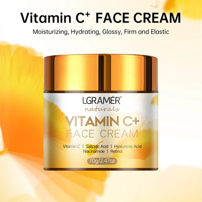 Radiance Renewal Face Cream – Vitamin C, Retinol & Hyaluronic Acid for Brightening & Firming