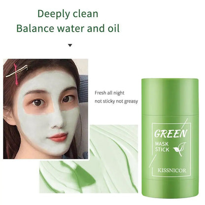 Green Tea Clay Stick Mask – Purify, Balance & Glow