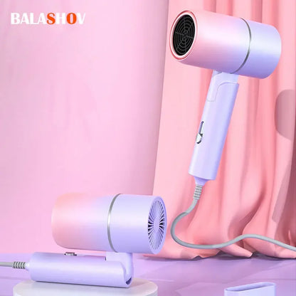Foldable Travel Hair Dryer – Compact, Lightweight; Constant Temperature Technology