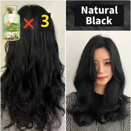 Natural Herbal Hair Color Shampoo – 5-Minute Transformation