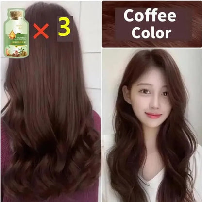 Natural Herbal Hair Color Shampoo – 5-Minute Transformation