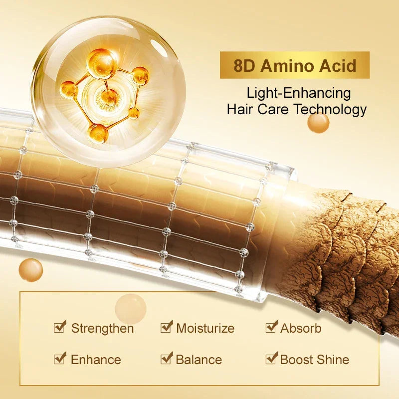 Amino Acid Revitalizing Hair Oil – Triple Oil Repair &amp; 72h Frizz Control