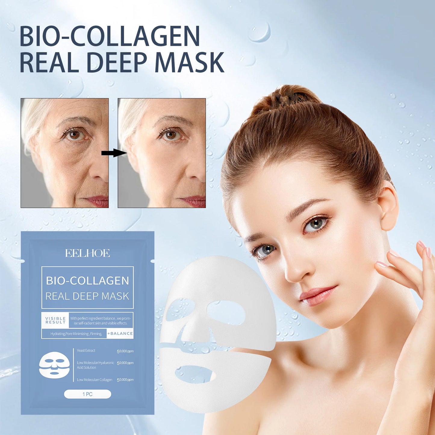 Bio Collagen Facial Mask – Lift, Hydrate & Glow